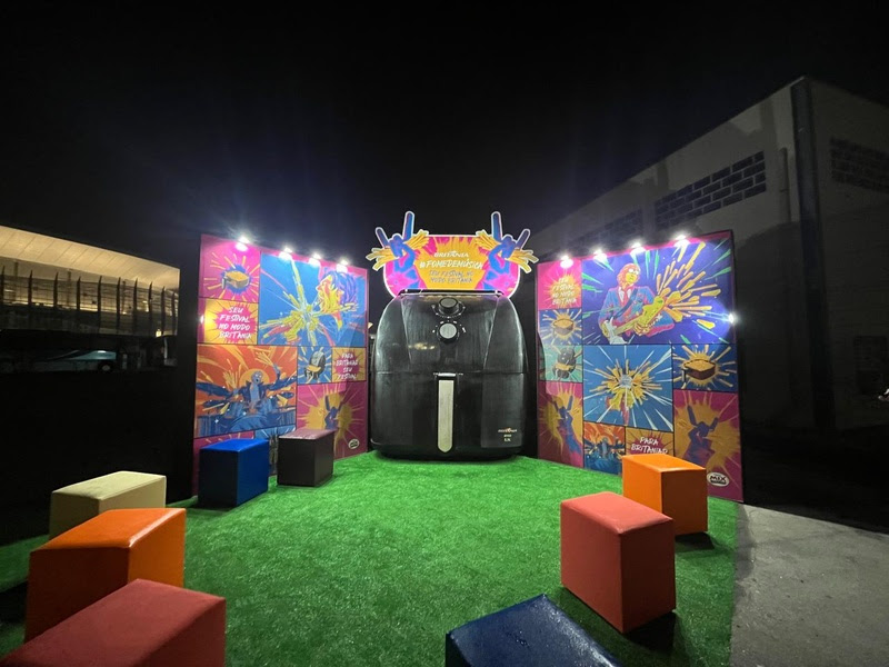 Britânia leva Air-Fryer gigante ao Rock in Rio