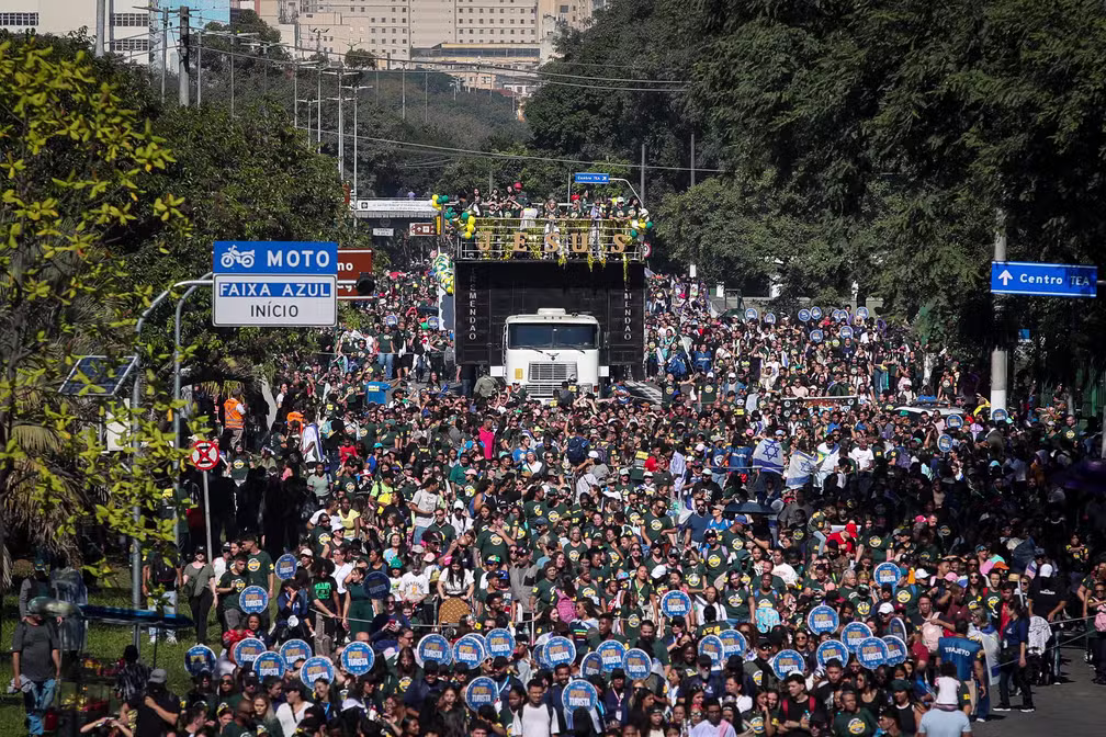 Fé nas ruas: Marcha para Jesus reúne 2 milhões em SP, celebra fé e apoio a Israel
