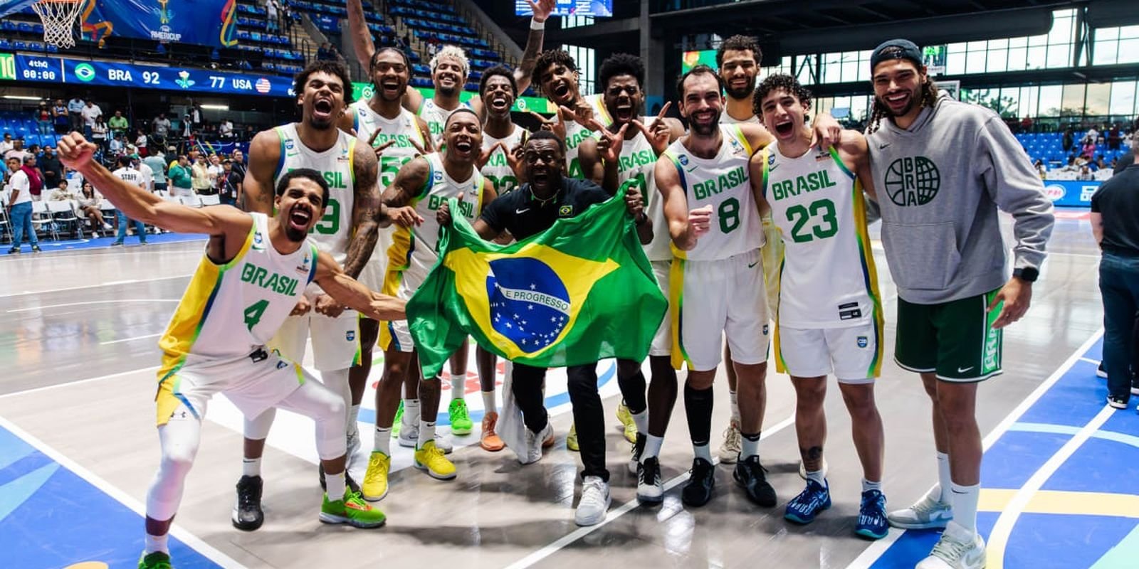 Brasil é pentacampeão da Copa América de Basquete com vitória sobre a Argentina