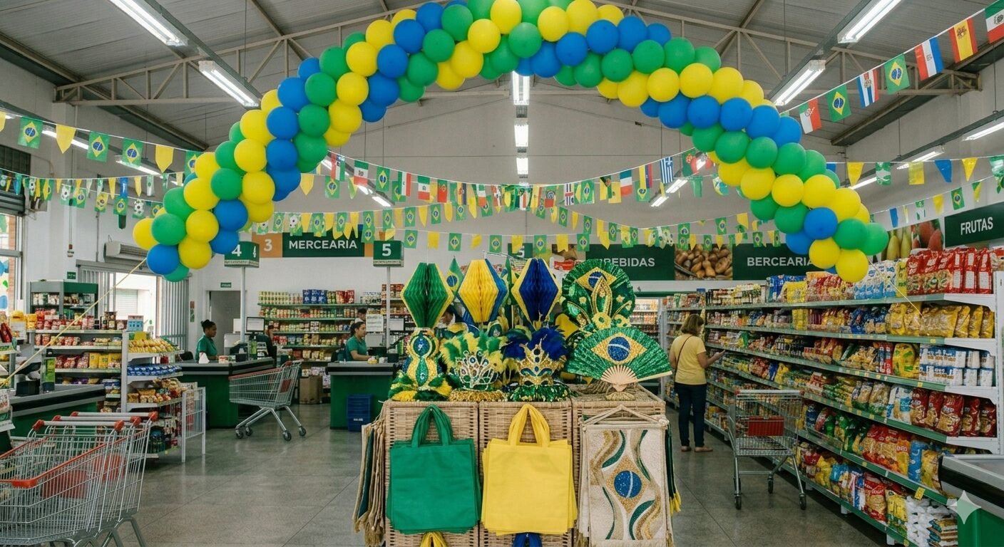 Após meses de consumo retraído, Copa do Mundo deve reacender vendas nos supermercados em 4,7%, revela pesquisa