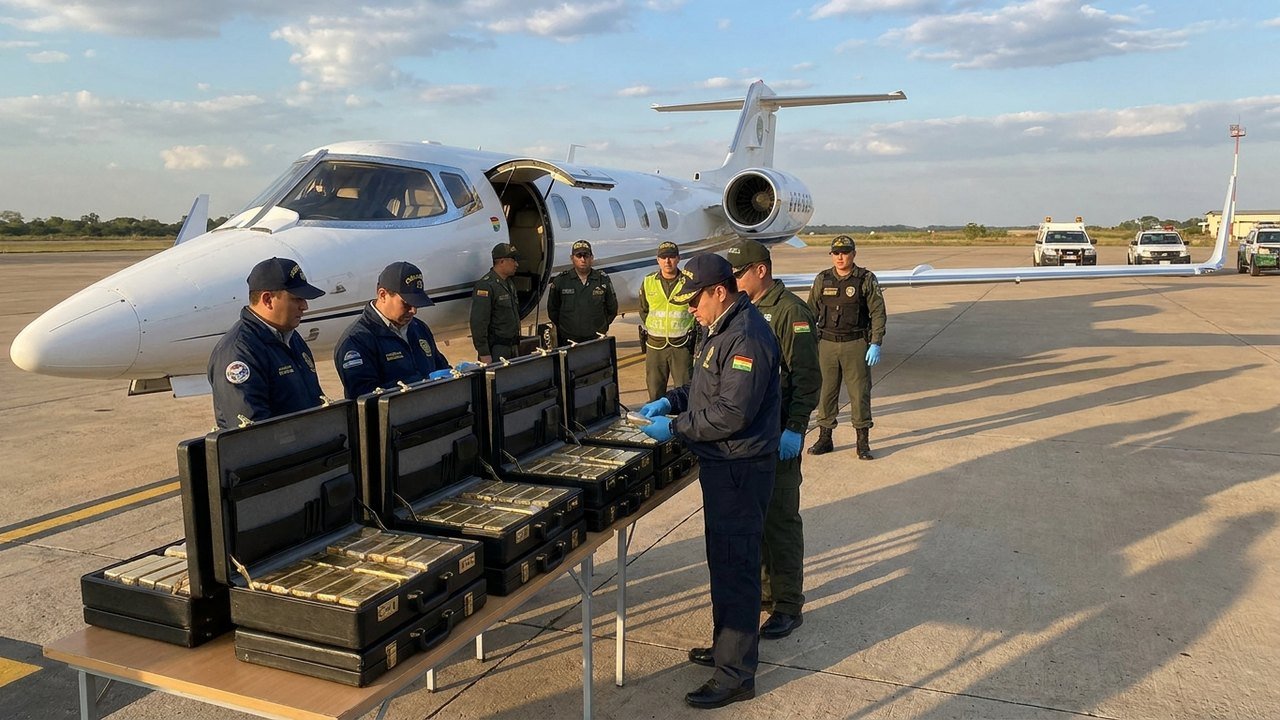 Bolívia apreende 189 kg de ouro ilegal em jatinho ligado a empresário brasileiro e amplia investigação